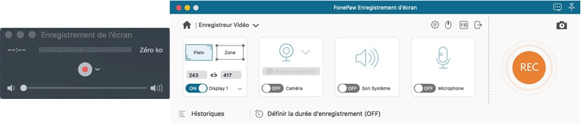 La comparaison entre Quicktime et FonePaw