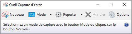 L'outil de capture Windows