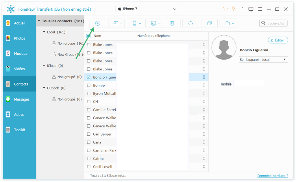 Importer CSV sur iPhone