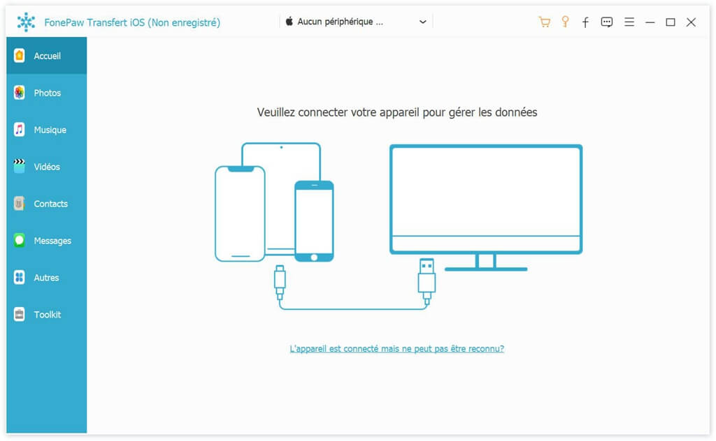 FonePaw Transfert iOS - Importer des photos de votre iPhone vers Mac