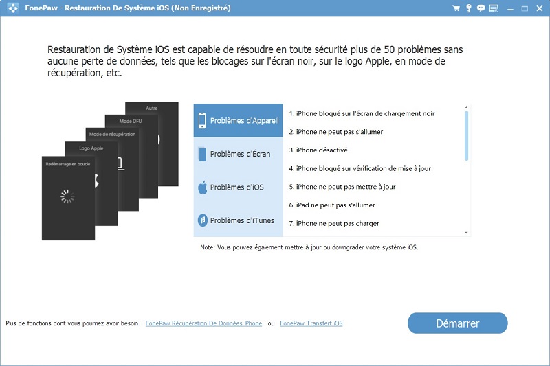 Réparer et restaurer mon iPhone sans iTunes