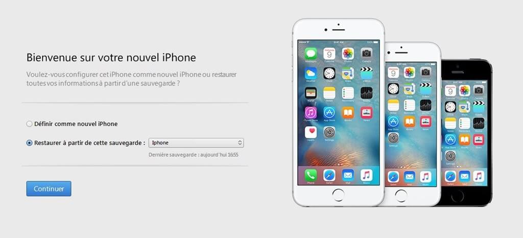 restaurer iphone avec itunes