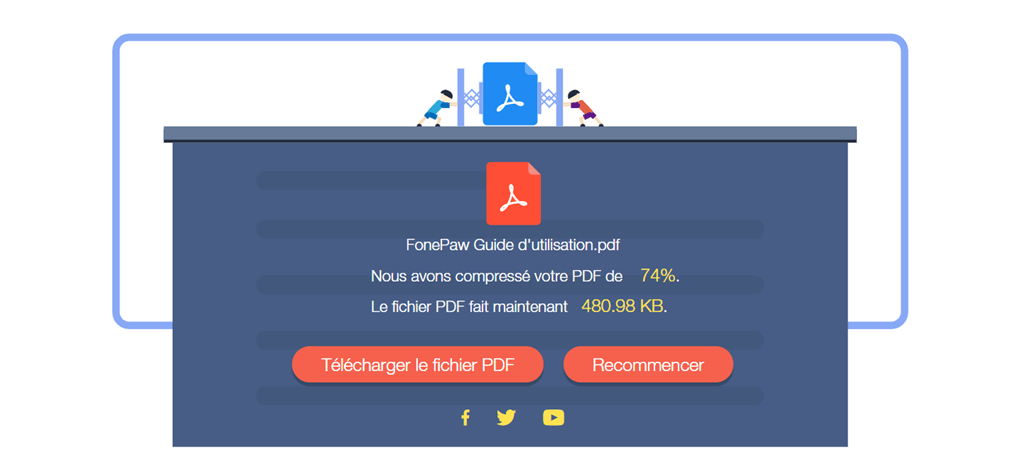 Compresser PDF en ligne et gratuit