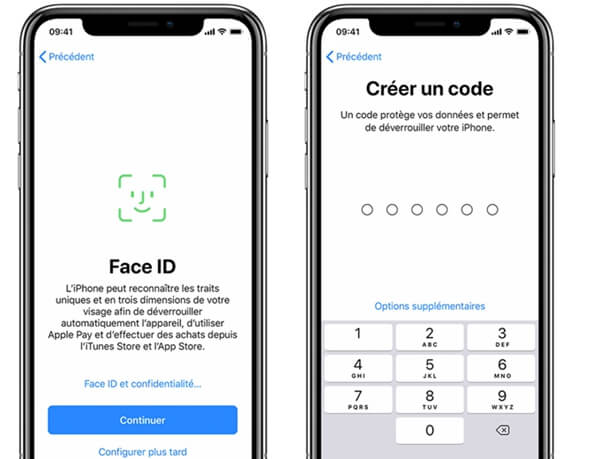 Configurer le Face ID ou le Touch ID et créer un mot de passe sur iPhone sous iOS 13