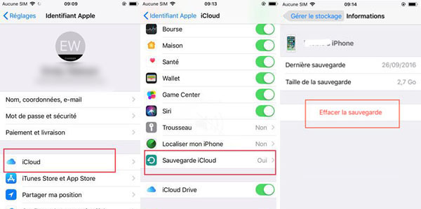 Supprimer les anciens fichiers de sauvegarde sur l'iPhone