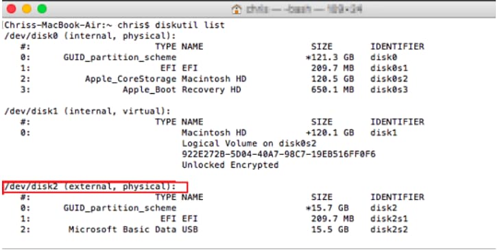 Formater une clé USB en FAT32 avec le Terminal