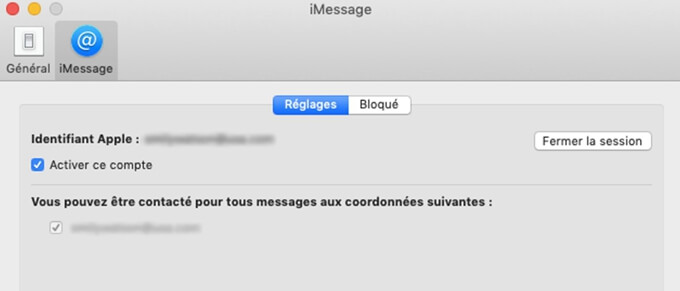 synchroniser iMessage sur Mac