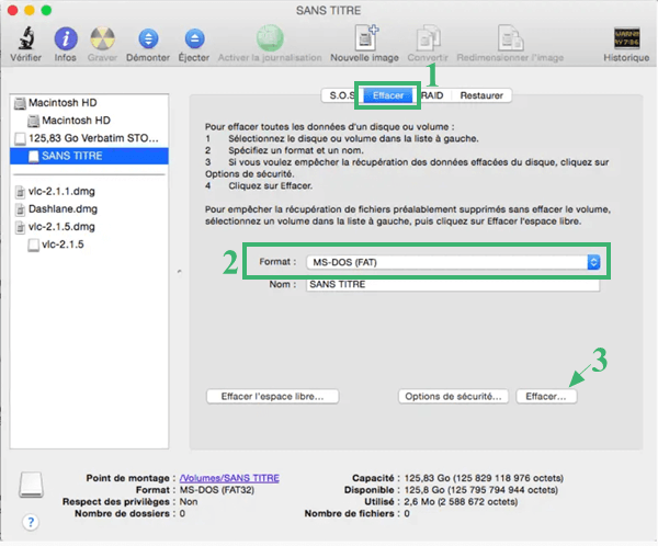 Formater une carte SD en système de fichiers FAT32 sur Mac