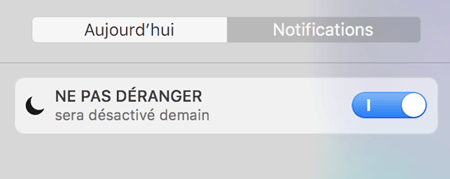 Ne pas déranger sur Mac