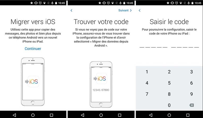 transférer des photos depuis Samsung vers iPhone via Move to iOS