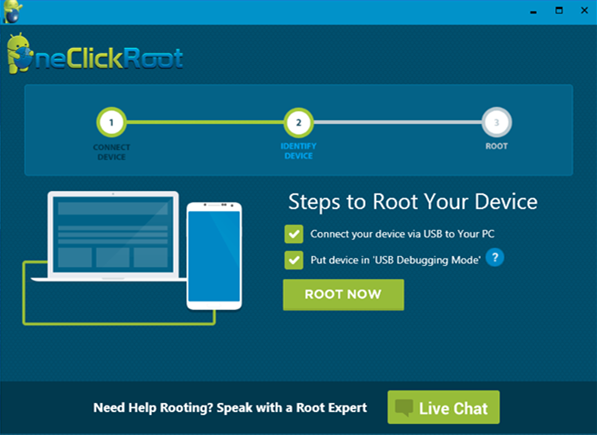 one click root