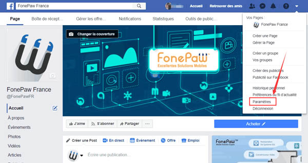 imprimer une conversation de Facebook Messenger à partir d’un PC