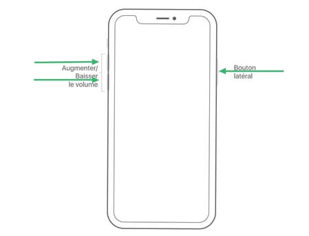 Redémarrer iPhone 8 et les supérieurs