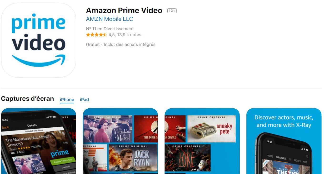 Réinstaller l'application Prime Video