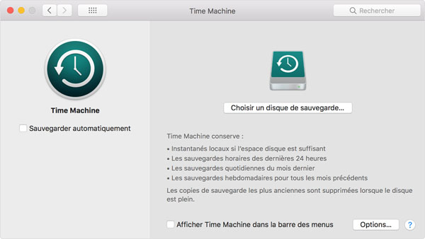 Récupérer vos documents avec Time Machine