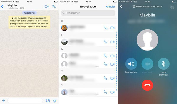 Utiliser les appels vidéo de groupe sur WhatsApp