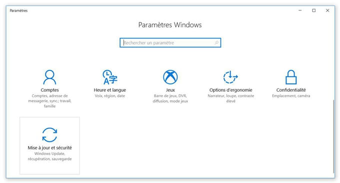 Installer les mises à jour obligatoires sur Windows