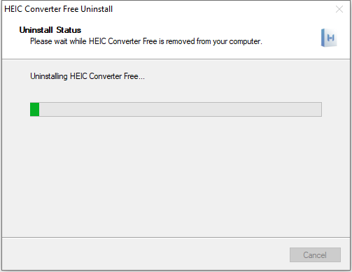 Disinstalla il convertitore HEIC