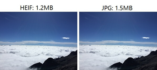 HEIF Vs JPG