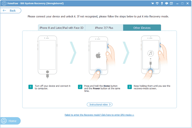 Put iPhone in Recovery Mode