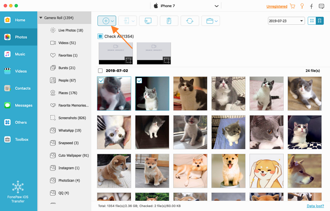 Add Mac Photos to iPhone