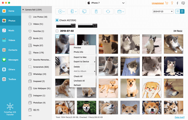 Preview iPad Photos on Mac