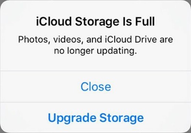 iCloud 저장 공간 가득 참