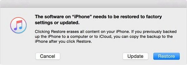 Restore iPhone to Factory Settings