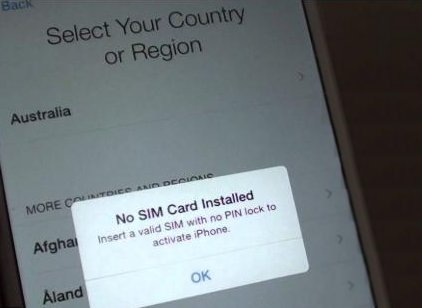 No SIM Card Installed