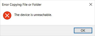 Device Is Unreachable iPhone