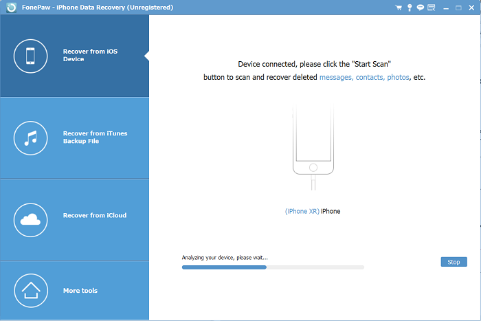 The Process of Scanning iPhone