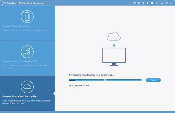 데이터를 추출하려면 iCloud에 로그인하세요.