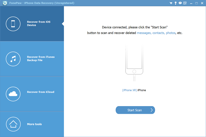 Recovery from iOS Device Scanning Mode