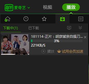 iqiyi ダウンロード 進度