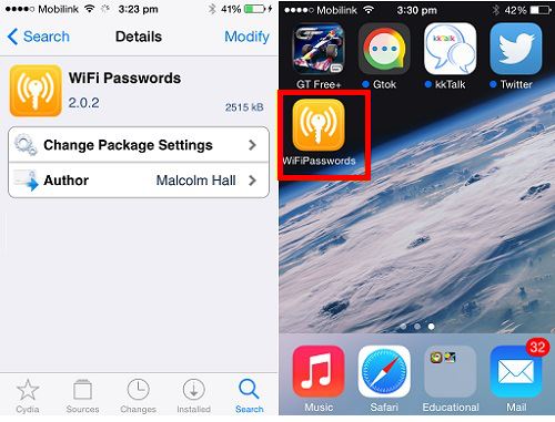 iPhone Wi-Fi パスワード