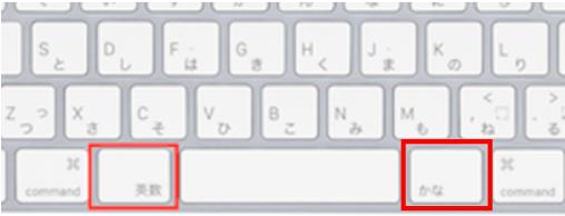 日本語（JIS）配列キーボード