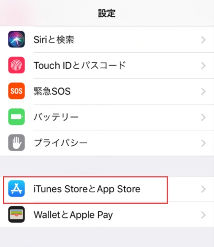 iPhone アカウント ストア