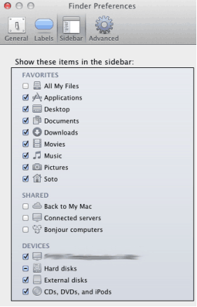 Finder Preferences