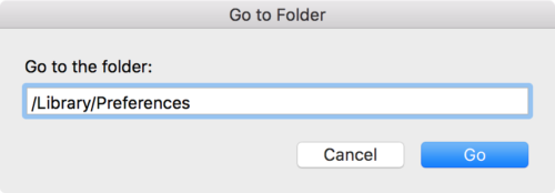 Go to Preference Folder