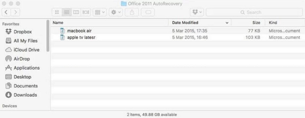 Clear Auto Recovery Folder