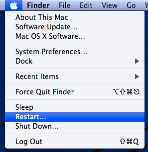 Restart Mac