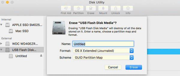 Format USB Drive on Mac