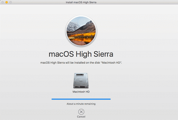 Installing macOS High Sierra