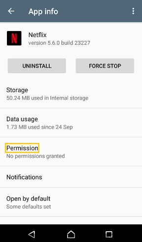 Allow Netflix to Use Storage