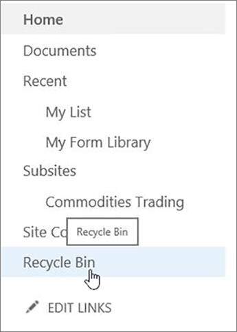 OneDrive Recycle Bin