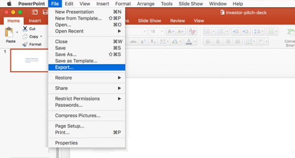 Save a PowerPoint as a Video on Mac