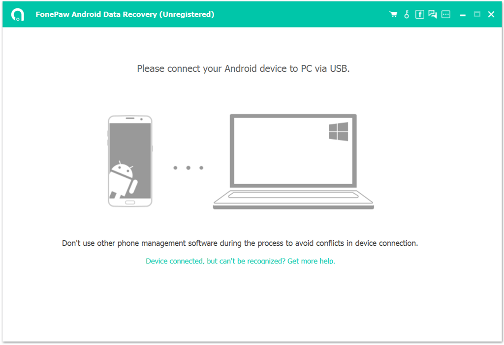 Conete o dispositivo Android ao computador Windows