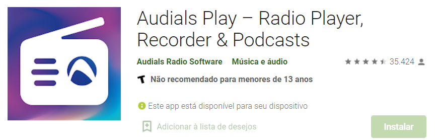 gravador de rádio para Android