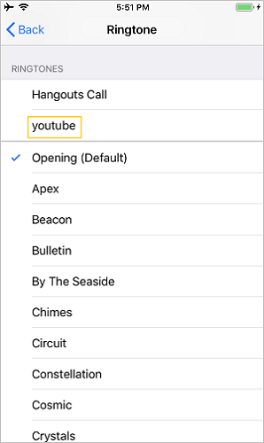 Make YouTube Ringtone on iPhone