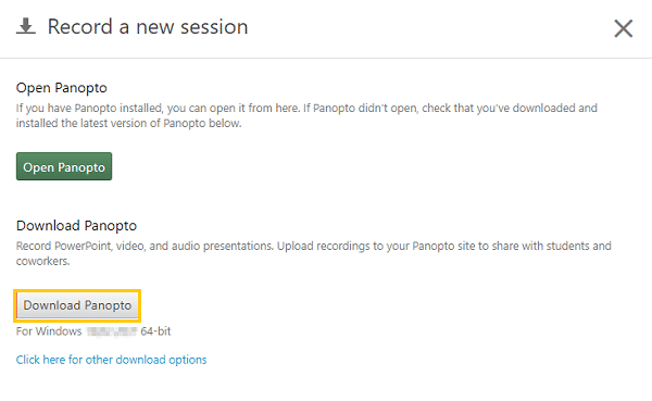 Download Panopto
